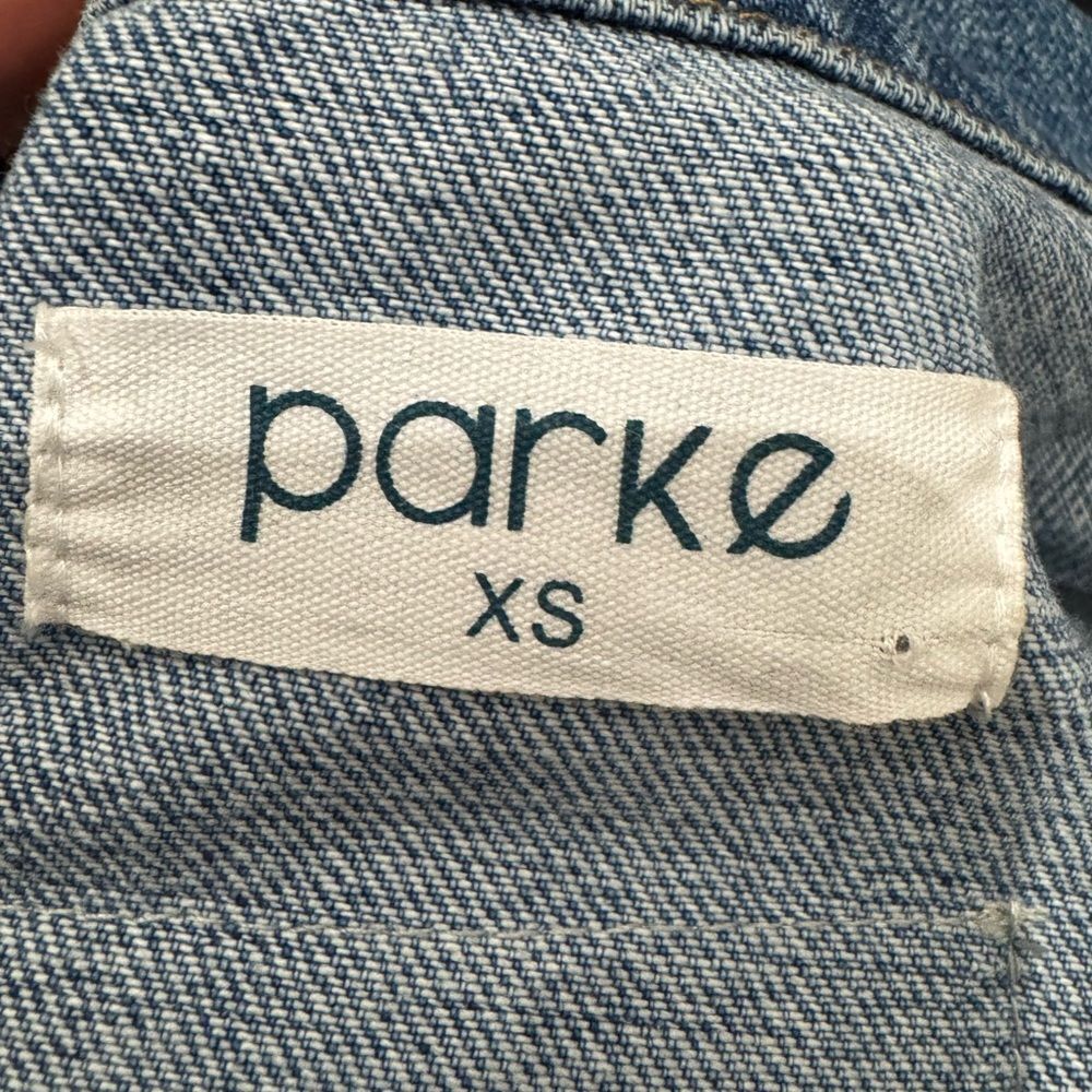 NEW PARKE Oversized Denim Jacket in Vintage Wash - Picture 9 of 12